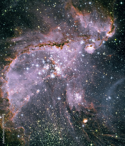 Cuadro en lienzo Star forming region in the Small Magellanic Cloud