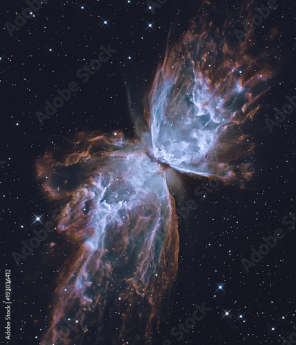 Fototapeta Naklejka Na Ścianę i Meble -  The Butterfly Nebula. Elements of this image furnished by NASA. Retouched image.