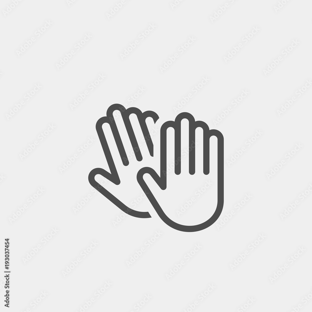 Applause flat vector icon Applause flat vector icon