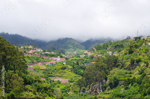 Hills covered by clouds  Madeira island - Portugal