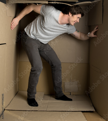 Canvas Print Cannot straighten out my body