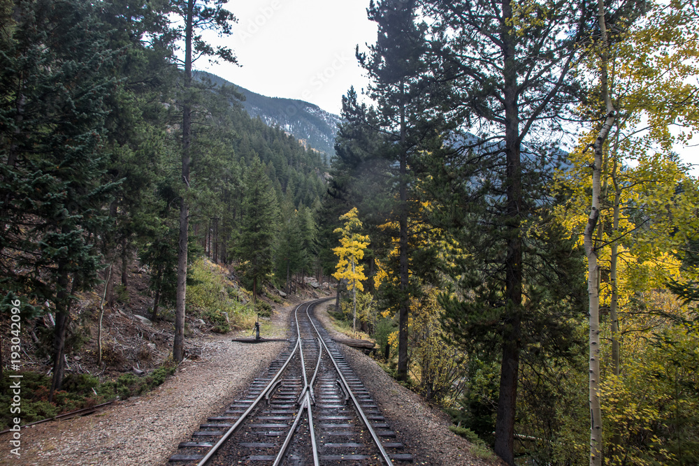 Obraz premium Railroad tracks in Colorado