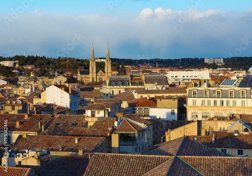 Nimes with Church Saint-Baudile photo