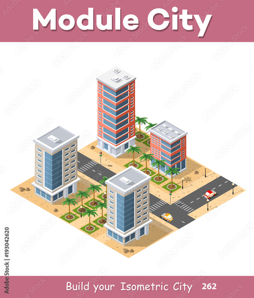 Isometric view of a farm Isometric view of a farm