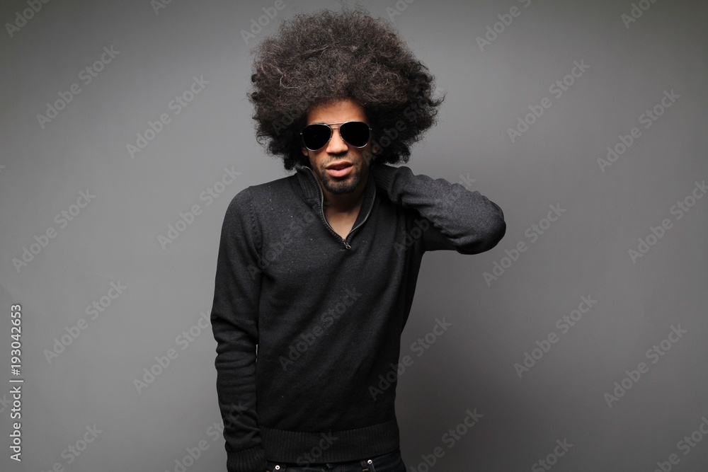 Obraz premium Happy Afro man