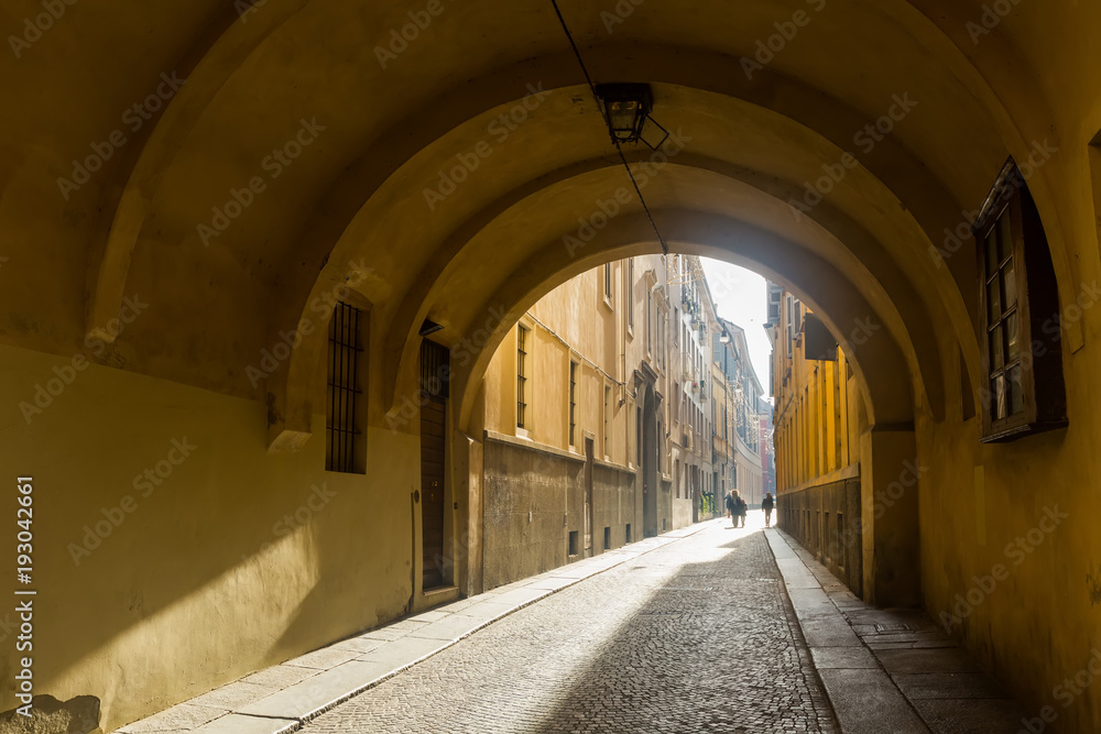 Narrow streets of Parma