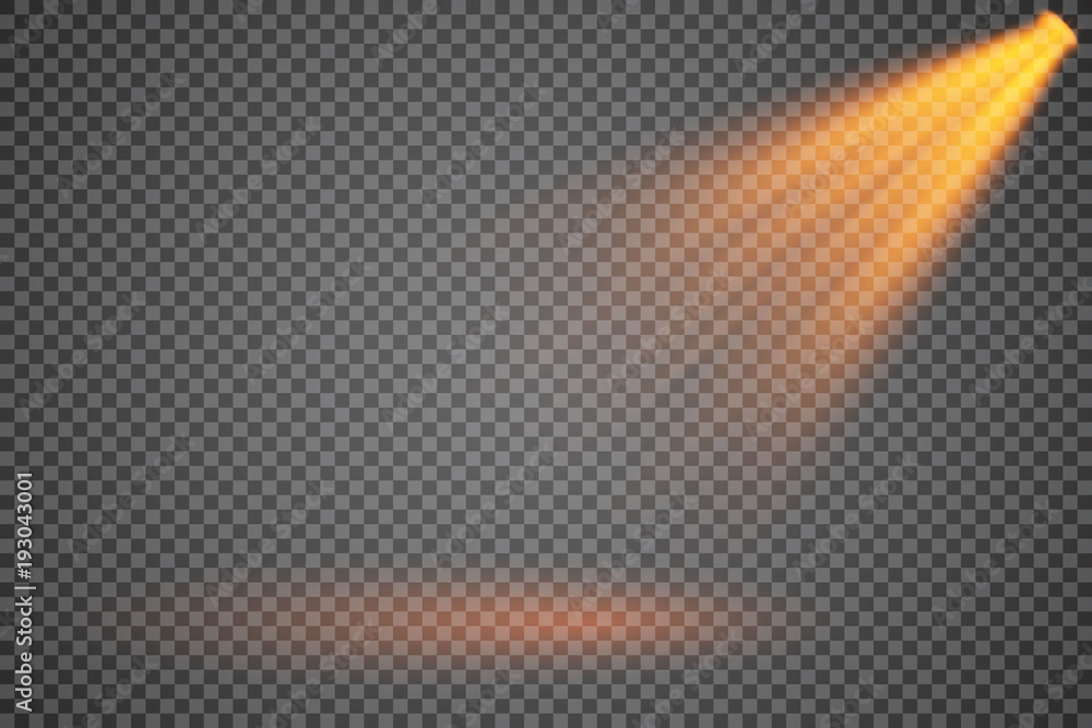Vector spotlight. Light effect. Vector spotlight. Light effect.