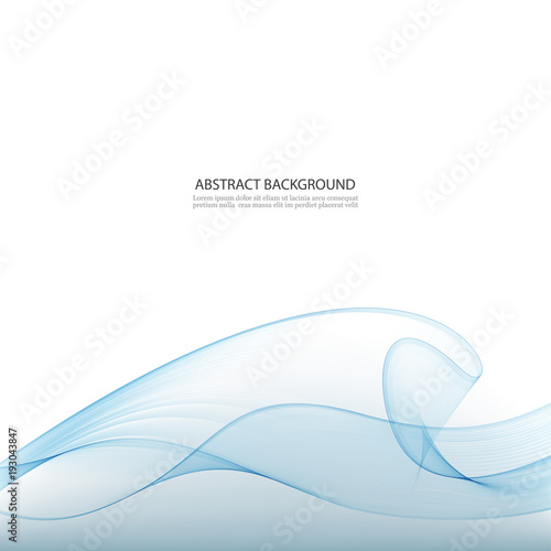 Abstract blue wave background