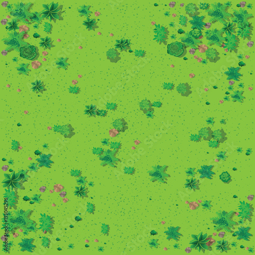 Top view of the countryside