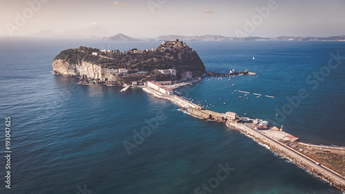 View of the island of Nisida in Campania photo