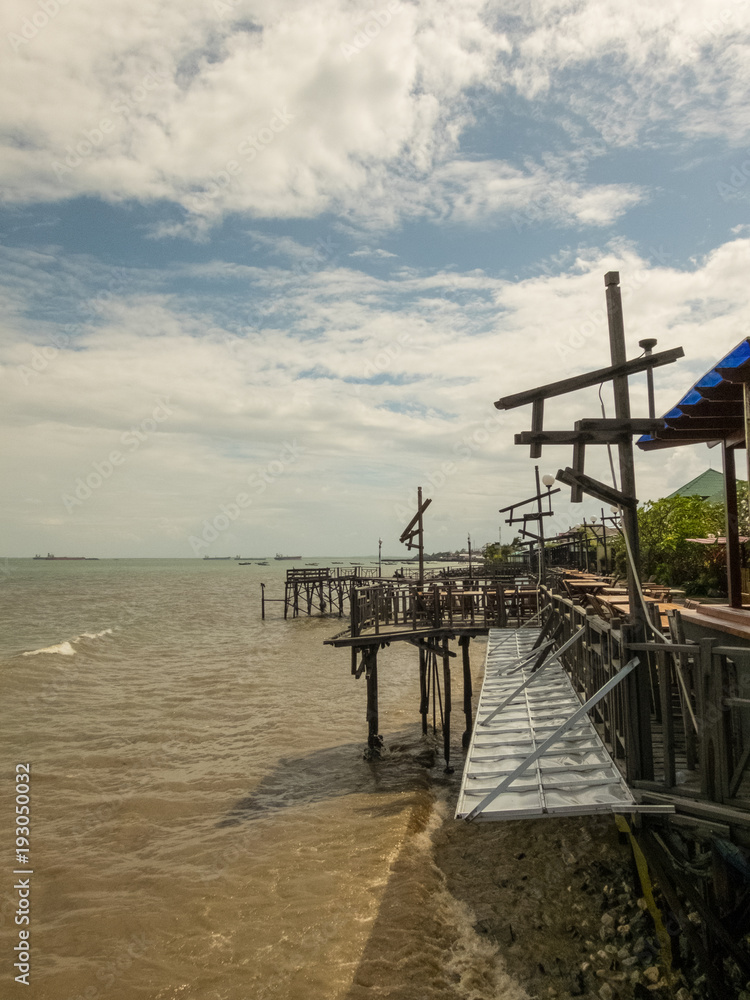 Balikpapan coastal cityscape, Kalimantan, Indonesia