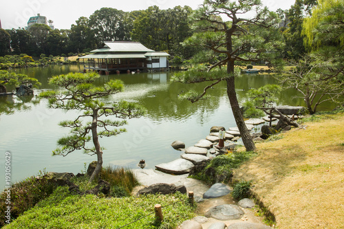 Kiyosumi   TEIEN  garden with artificial pond.  TOKYO photo