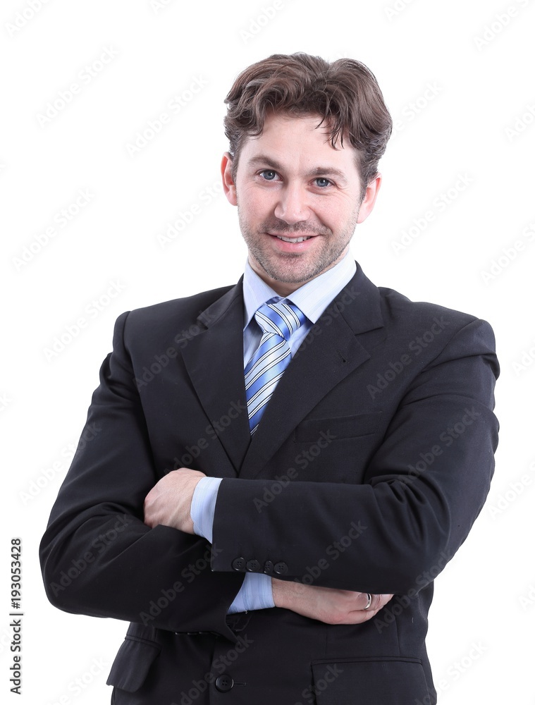 Portrait of a business man isolated on white background. Portrait of a business man isolated on white background.