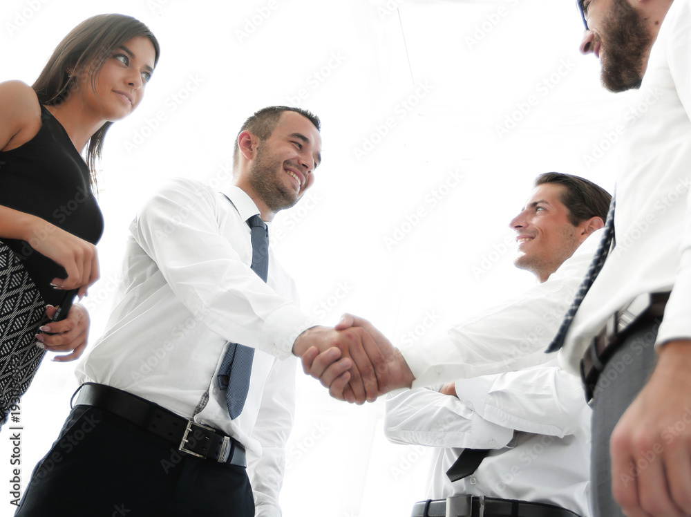 handshake business partners.the business concept.
