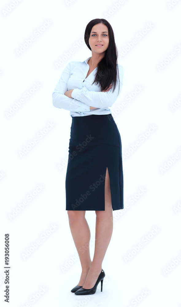 Full body portrait of a confident business woman Full body portrait of a confident business woman