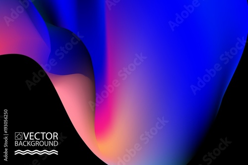 Abstract digital hologram style geometric trendy background. With place for your message. Business or tech presentation, cover template