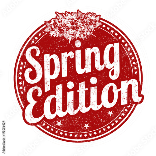Spring edition label or sticker