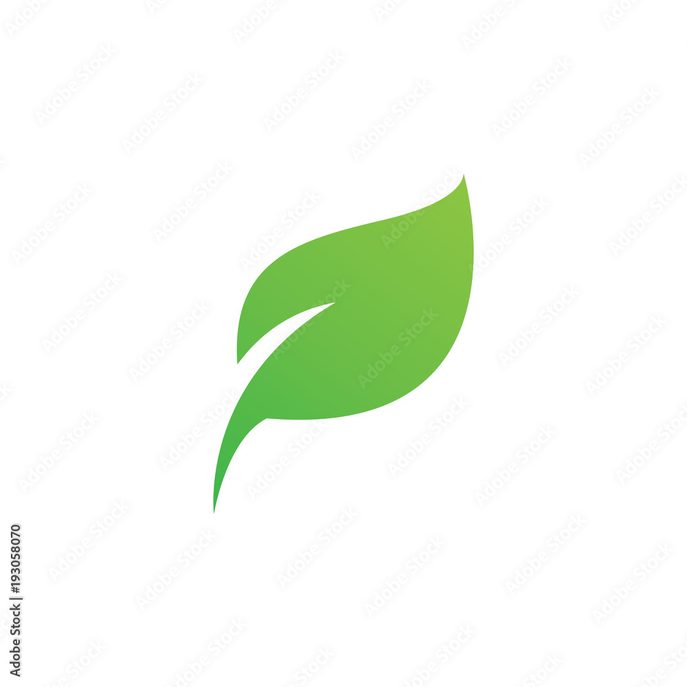 Green leaf logo or icon design vector Green leaf logo or icon design vector
