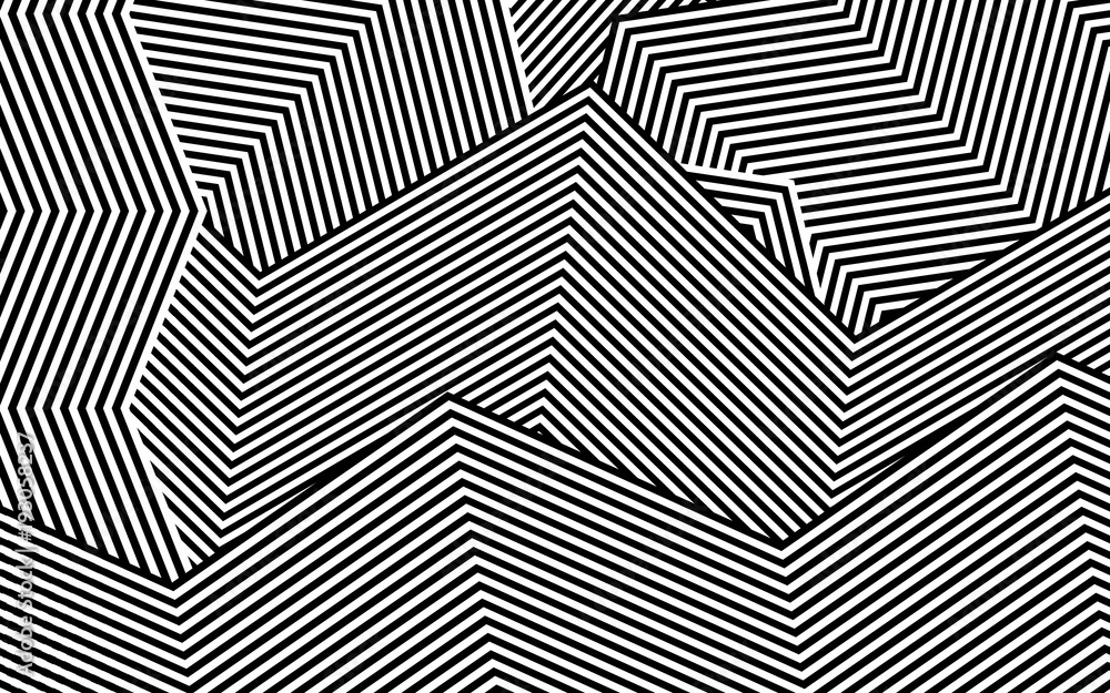 Zebra Design Black and White Stripes Vector