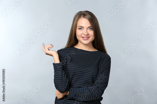 Portrait of beautiful smili...
