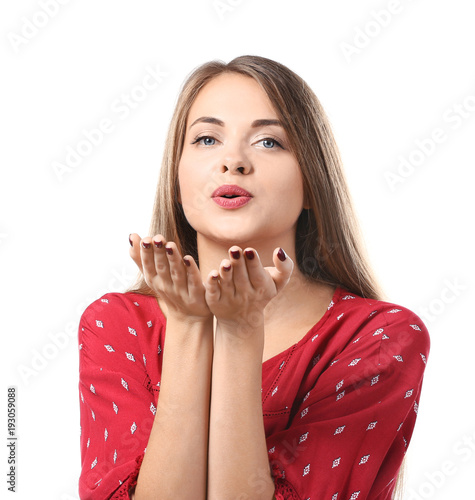Portrait of beautiful woman...