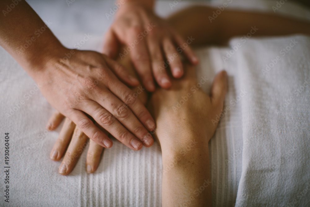 hands during a massage hands during a massage