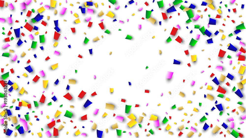 Celebration Confetti Background. Many Falling Confetti for Your Design. Holiday Decoration Elements. Festive Vector Illustration Celebration Confetti Background. Many Falling Confetti for Your Design. Holiday Decoration Elements. Festive Vector Illustration