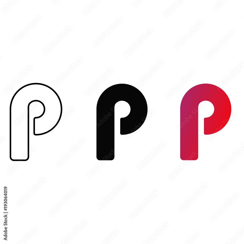 Letter P Logo, P Icon Design Letter P Logo, P Icon Design