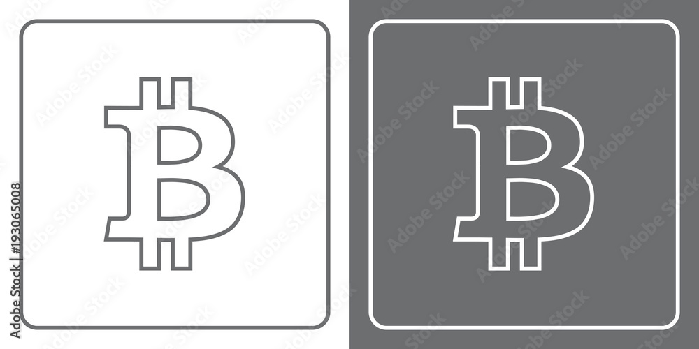 Flat Icon Button - Digital Currency Flat Icon Button - Digital Currency