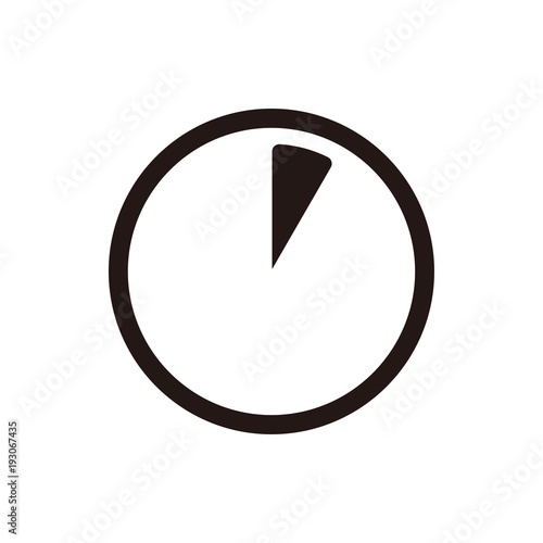 time progression / time range icon. 5 seconds , 5 minutes, 1 hour.