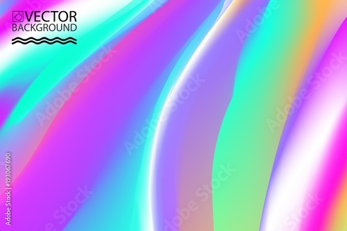 Abstract digital hologram style geometric trendy background. With place for your message. Business or tech presentation, cover template