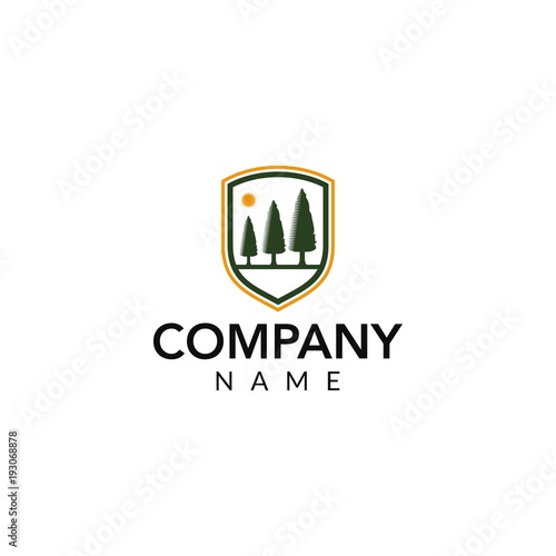 financial vector logo icon illustration

