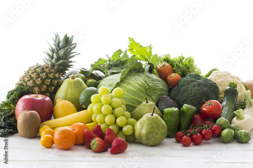 Fototapeta Naklejka Na Ścianę i Meble -  Collection of vegetables and fruits