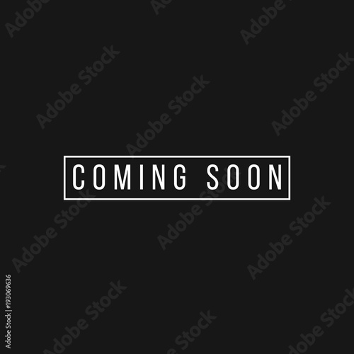 Coming Soon Vector Template Design