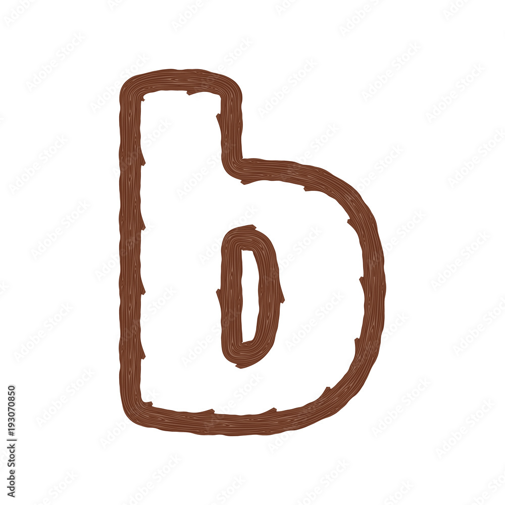 B Wood Letter Logo Icon Design B Wood Letter Logo Icon Design