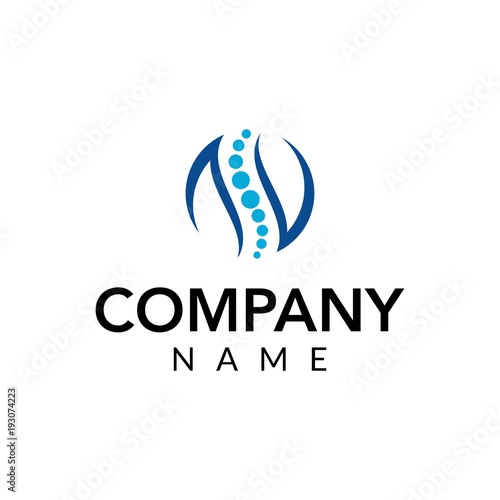 Physical therapy vector logo icon illustration
