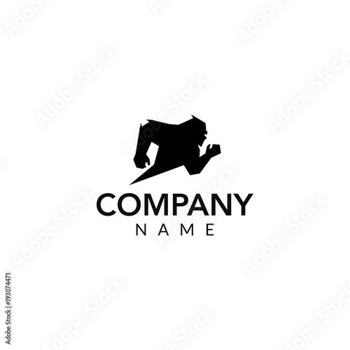 Bigfoot vector logo icon illustration
