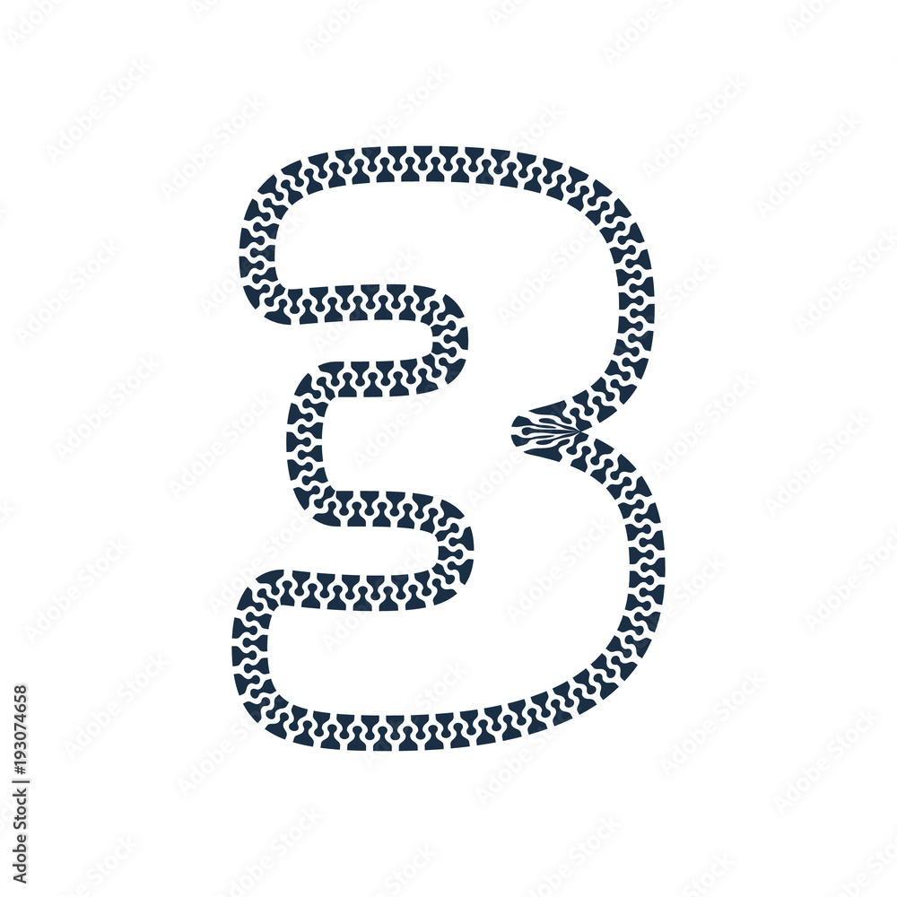 3 Zip Letter Logo Icon Design 3 Zip Letter Logo Icon Design