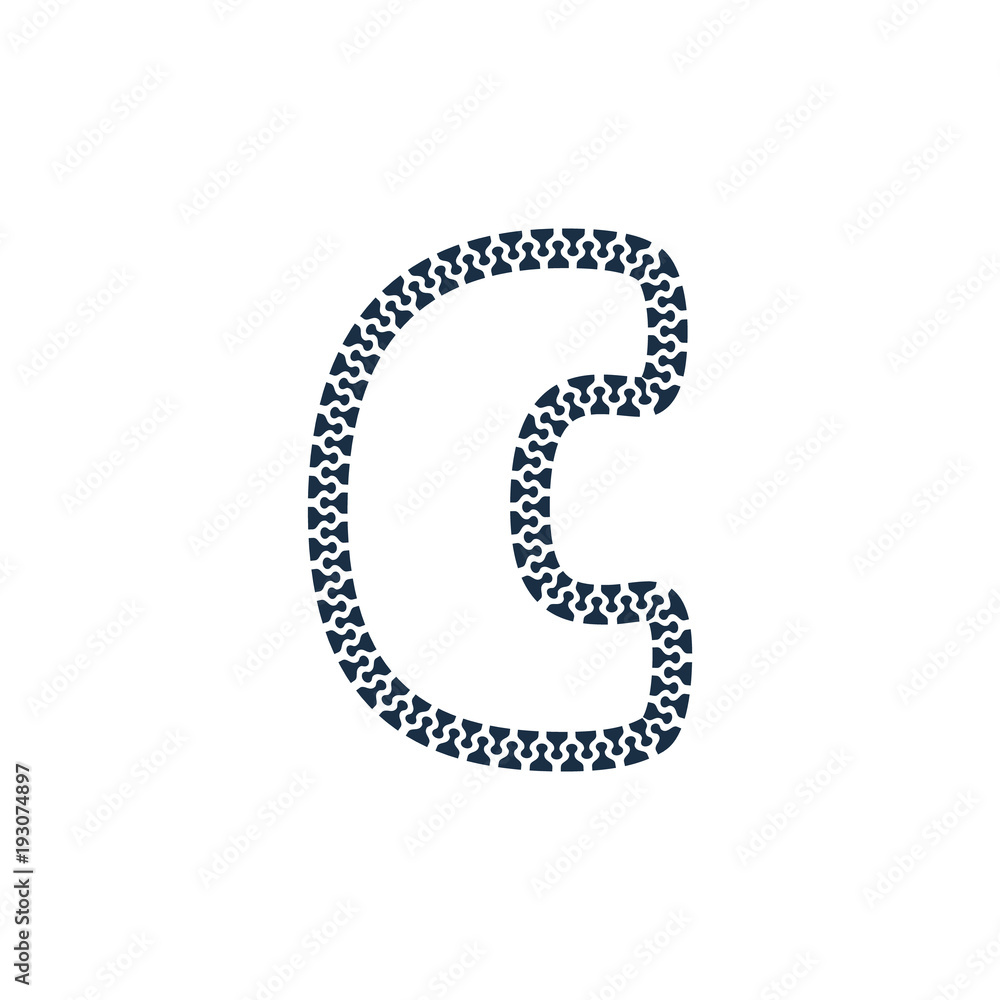 C Zip Letter Logo Icon Design C Zip Letter Logo Icon Design