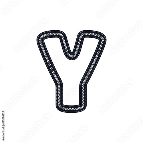 Y Zipper Letter Logo Icon Design