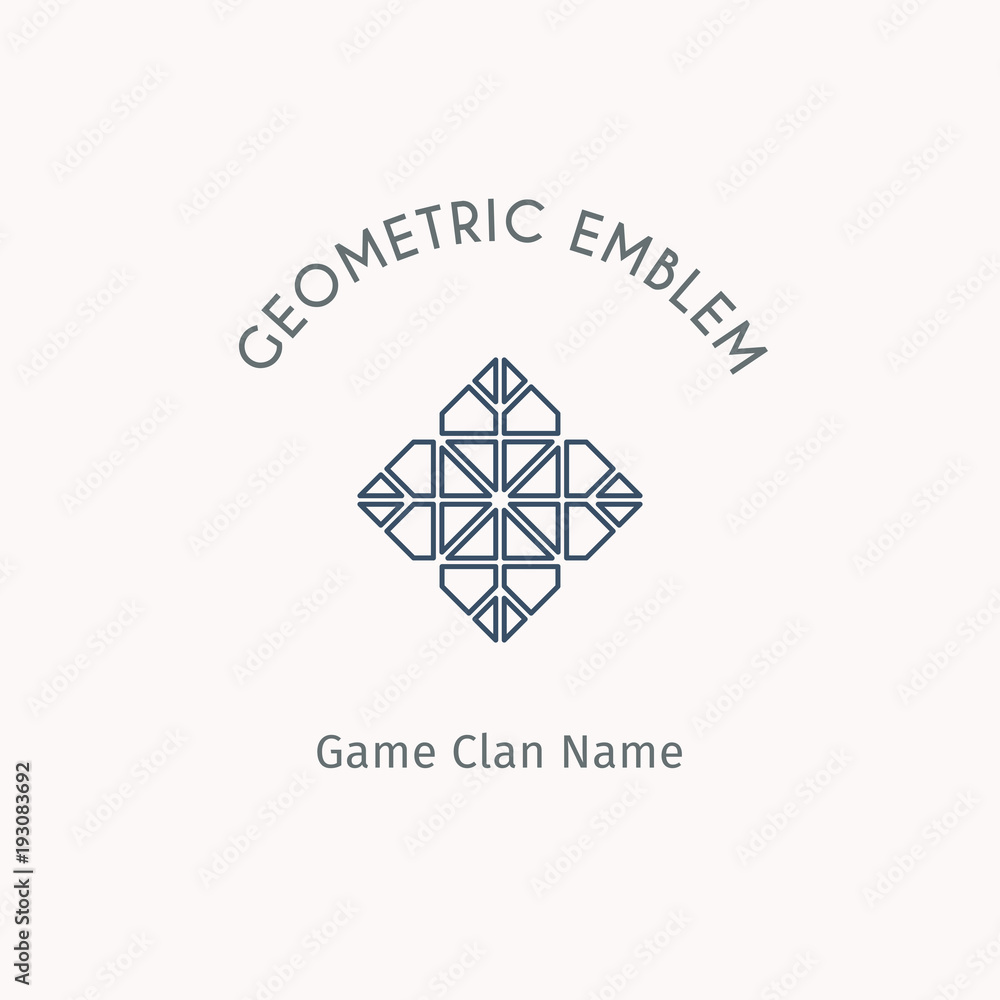 Vector geometric symbol Vector geometric symbol