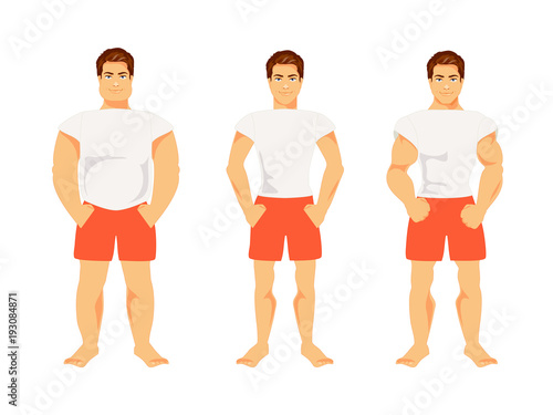 Types of male figures photo