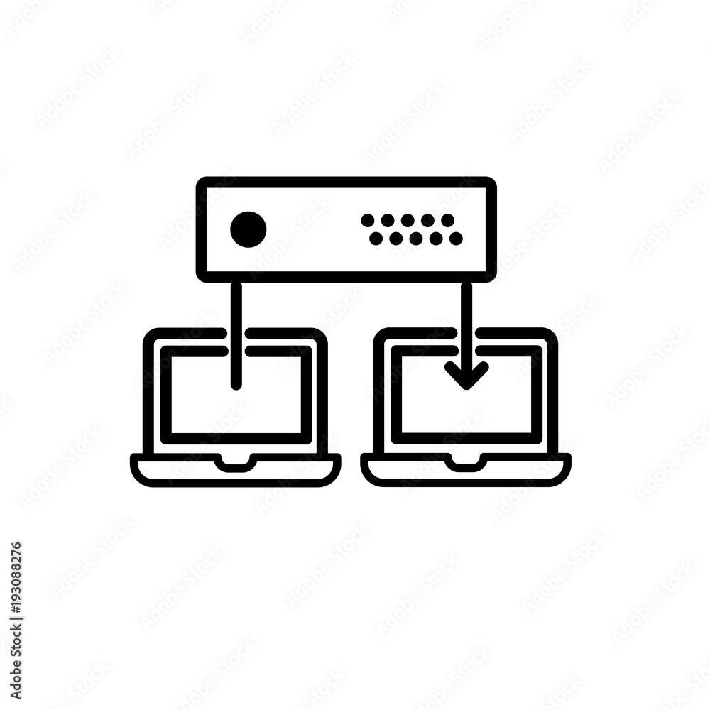 Laptops vector icon Laptops vector icon