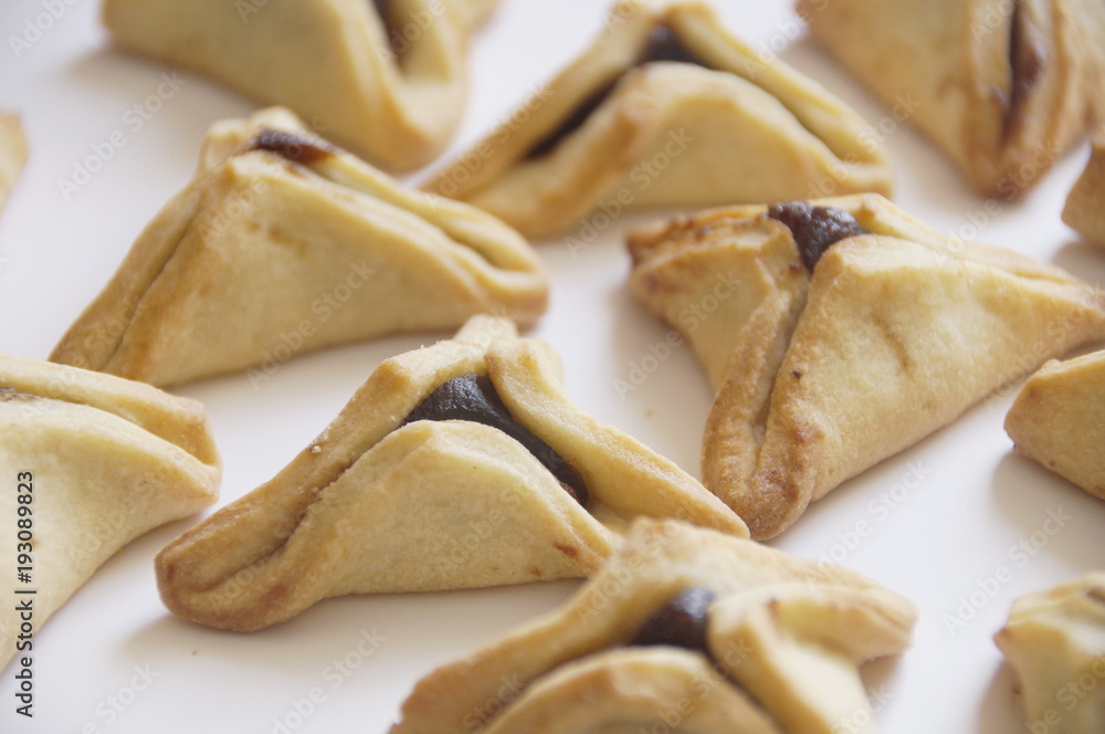 traditional purim triangular pastry stuffed with figs traditional purim triangular pastry stuffed with figs