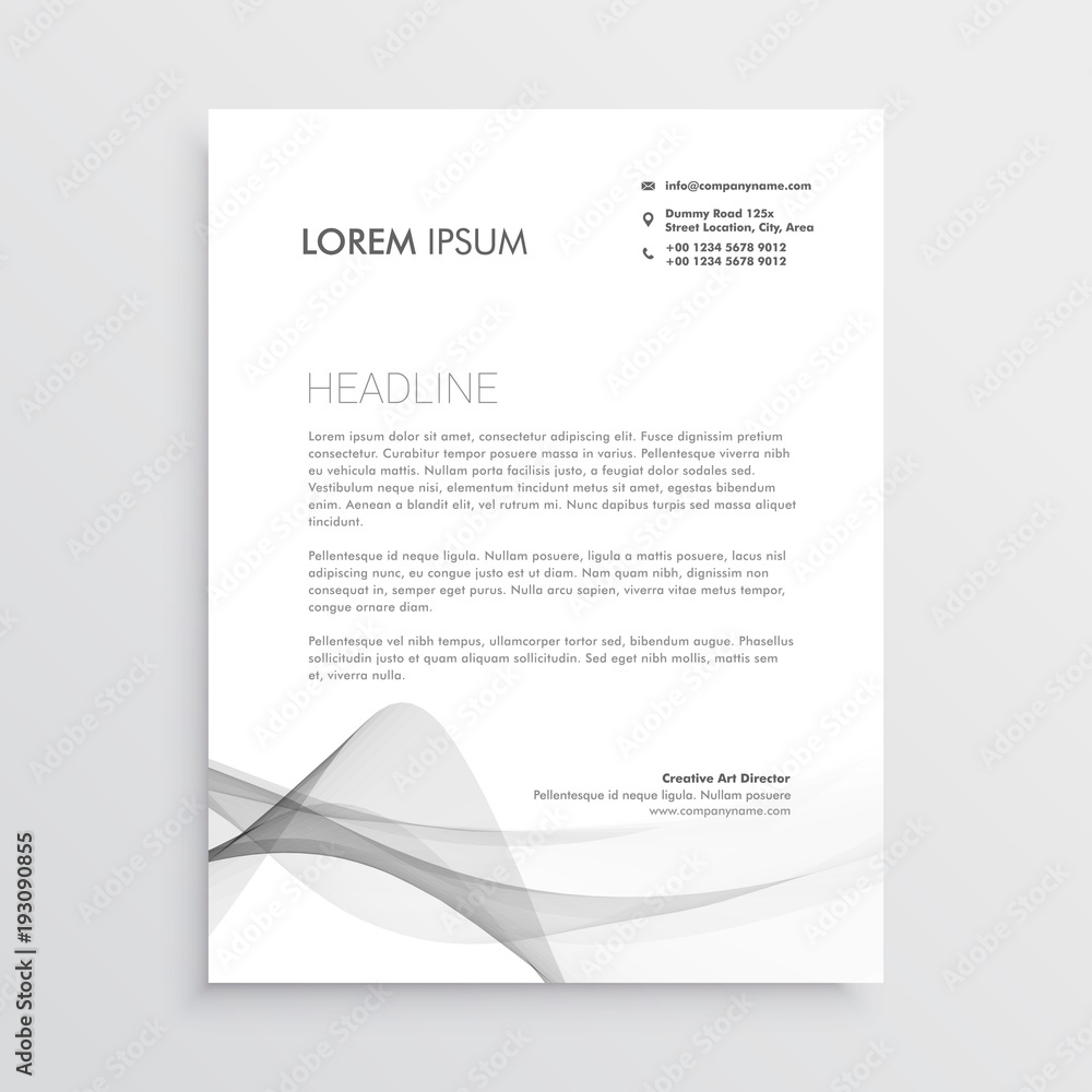 Fototapeta premium abstract professional letterhead design template