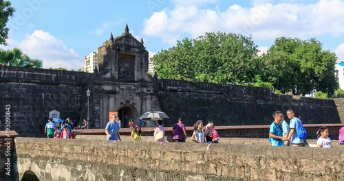 Fort Santiago, Intramuros district of Manila, Philippines.