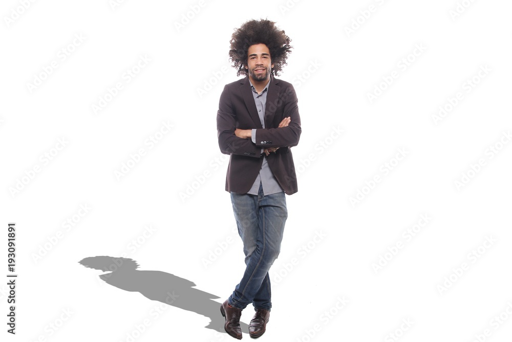 Happy afro man Happy afro man