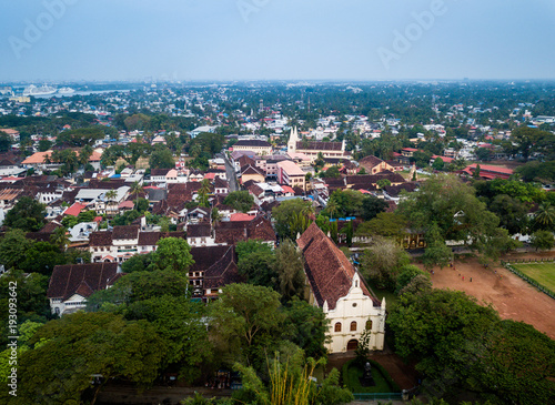 Canvas Print Aerial photo of Kochi in India