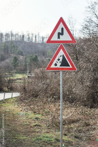 traffic sign on the road