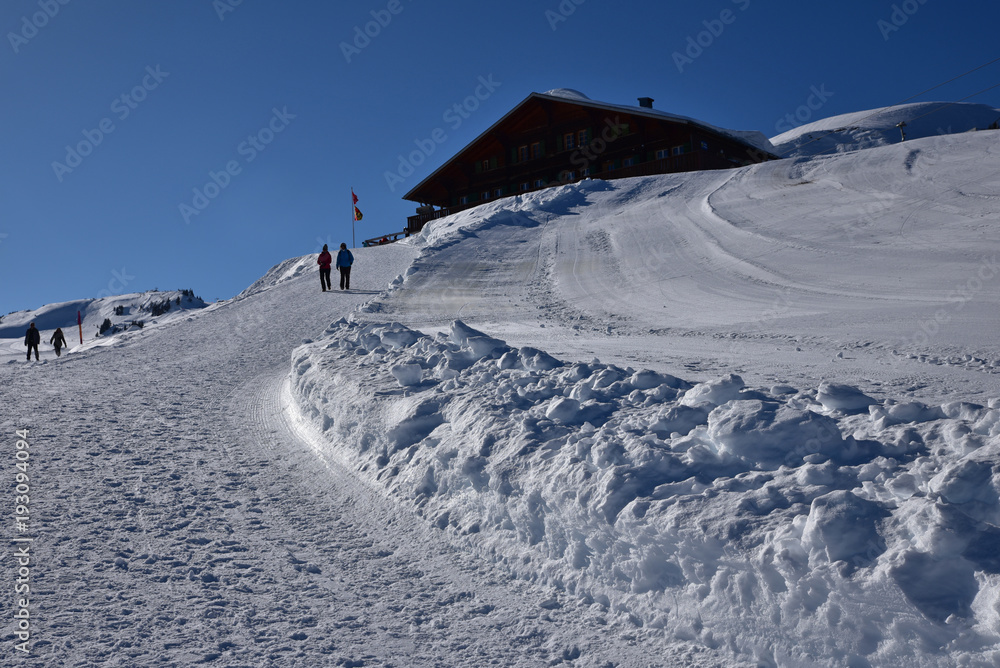 Pistes de ski de Lenk dans l'Oberland bernois en Suisse
